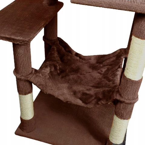 Drapak dla kota Gaczoo duży wieża legowisko brązowy 55 x 45 x 143 cm Drapak dla kota Gaczoo duży wieża legowisko brązowy 55 x 45 x 143 cm