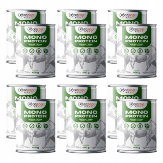 Gaczoo MONO PROTEIN monobiałkowa karma mokra dla psa Dzik 12 x 400g