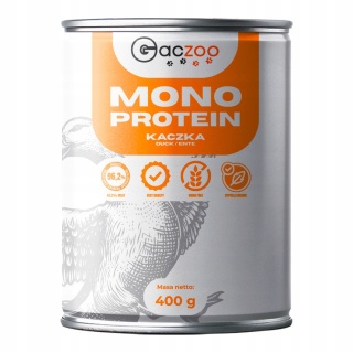Gaczoo Mono Protein mokra karma monobiałkowa dla psów Kaczka 400g