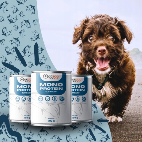 Gaczoo MONO PROTEIN monobiałkowa karma mokra dla psa Tuńczyk 12 x 400g Gaczoo MONO PROTEIN monobiałkowa karma mokra dla psa Tuńczyk 12 x 400g