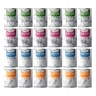 Gaczoo MONO PROTEIN monobiałkowa karma mokra dla psa mix smaków 24 x 400g