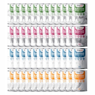 Gaczoo MONO PROTEIN monobiałkowa karma mokra dla psa mix smaków 48 x 400g