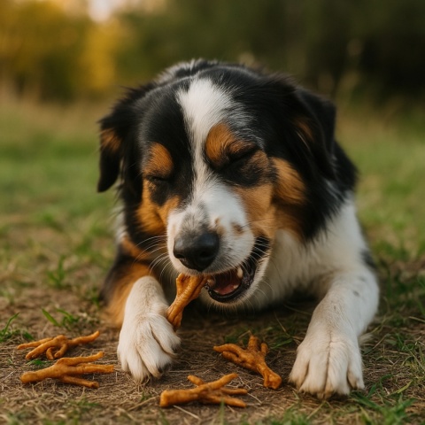 Kurze Łapki przysmak dla psa 1 kg GACZOO 100% naturalny gryzak Kurze Łapki przysmak dla psa 1 kg GACZOO 100% naturalny gryzak