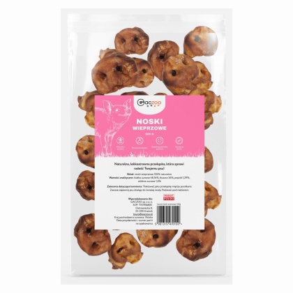 Noski Wieprzowe przysmak dla psa 500g GACZOO 100% naturalny gryzak