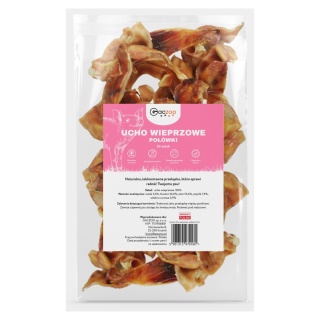 Ucho Wieprzowe przysmak dla psa 20 szt GACZOO 100% naturalny smakołyk