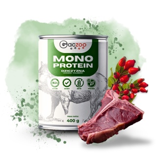 Gaczoo MONO PROTEIN monobiałkowa karma mokra dla psa Dzik 400g