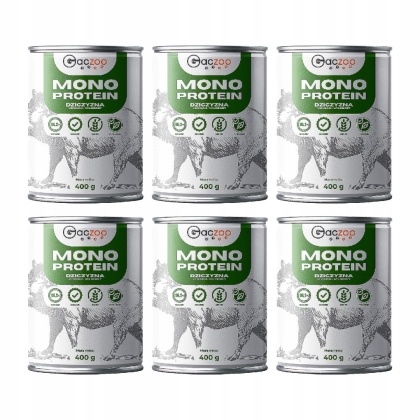 Gaczoo MONO PROTEIN monobiałkowa karma mokra dla psa Dzik 6 x 400g