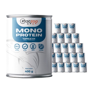Gaczoo MONO PROTEIN monobiałkowa karma mokra dla psa Tuńczyk 24 x 400g