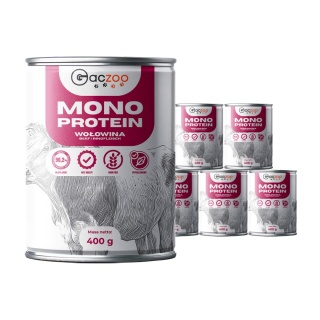 Gaczoo MONO PROTEIN monobiałkowa karma mokra dla psa Wołowina 6 x 400g