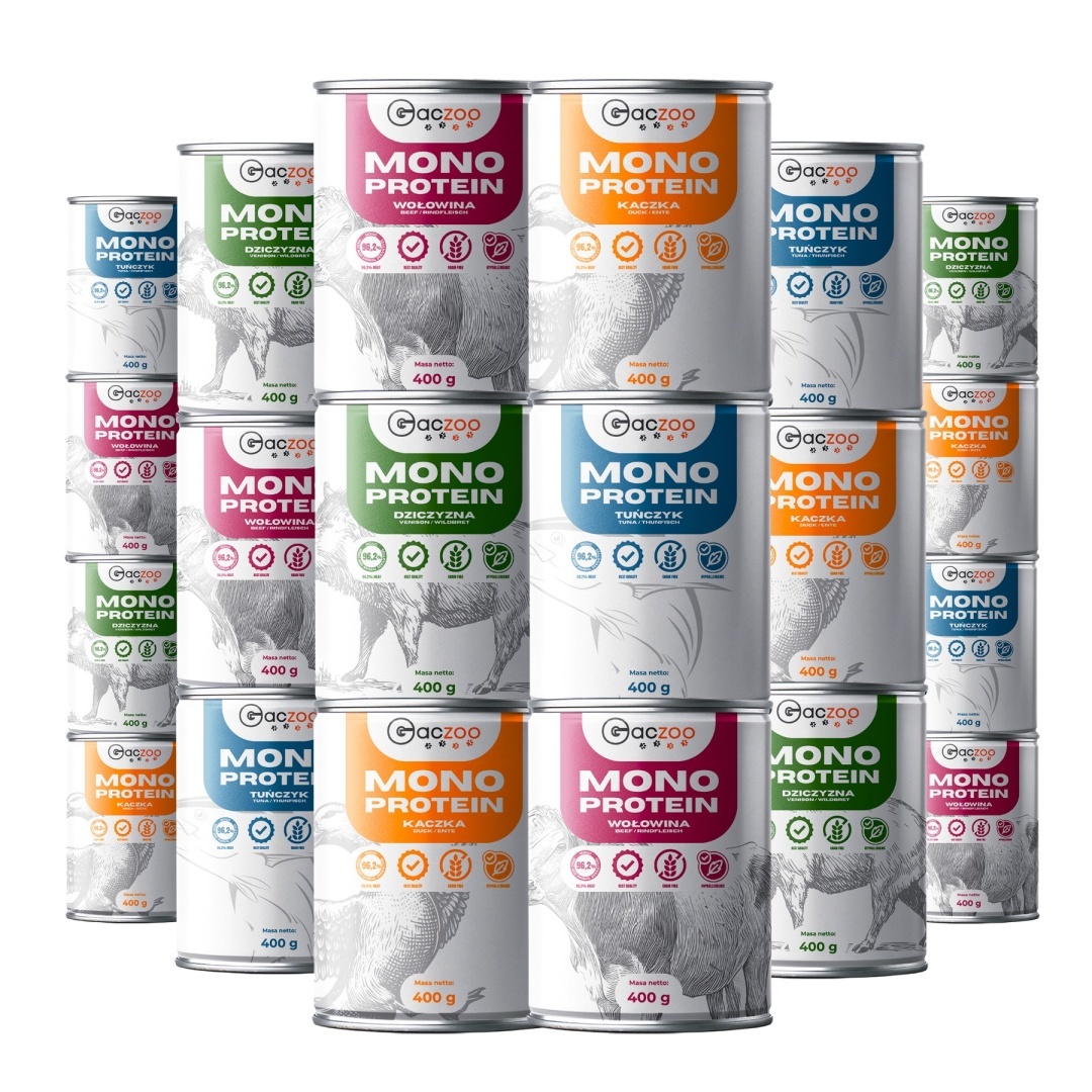 Gaczoo Mono Protein mix smak&oacute;w 20 x 400 g