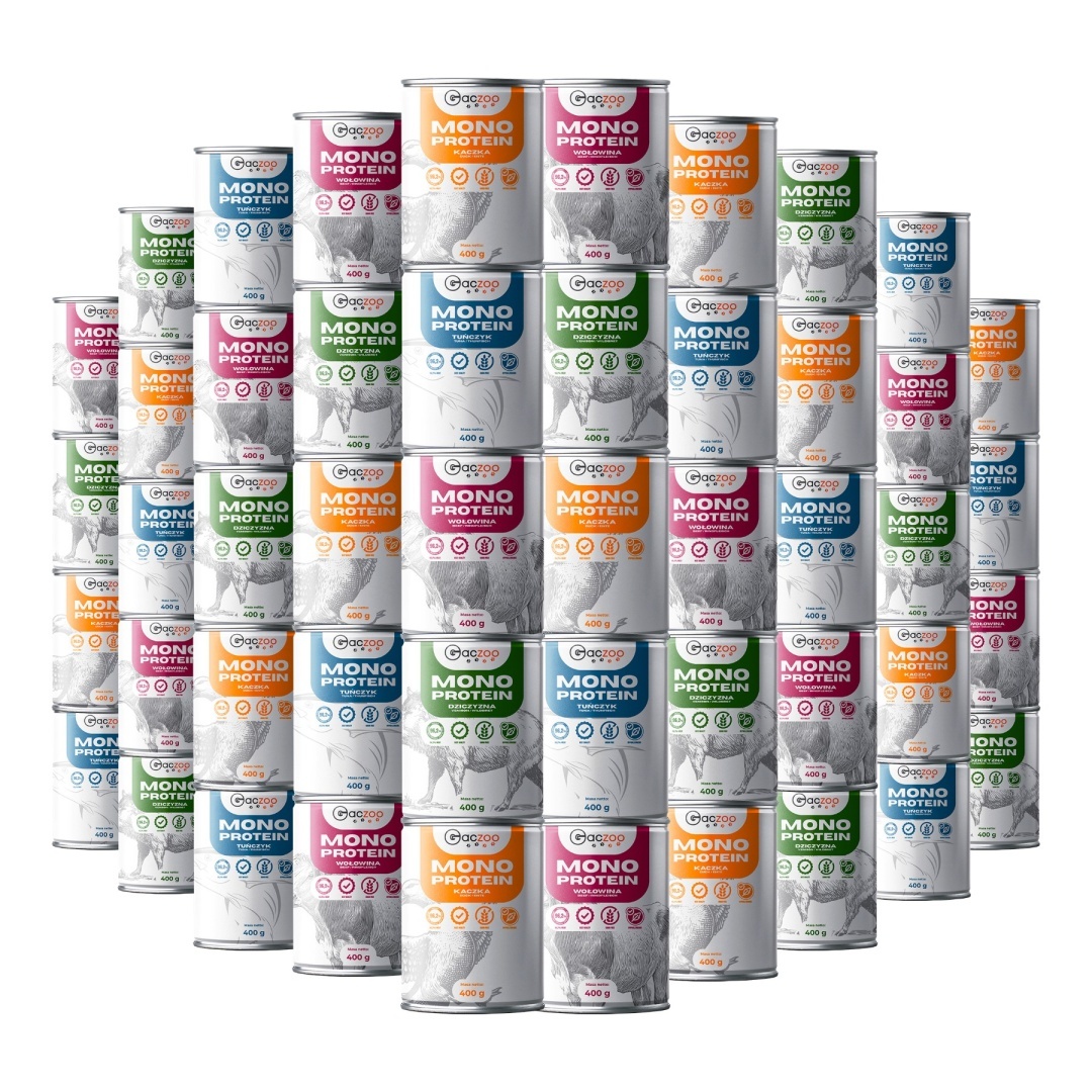 Gaczoo Mono Protein mix smak&oacute;w 48 x 400 g