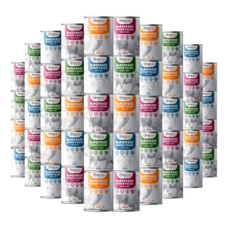 Gaczoo MONO PROTEIN monobiałkowa karma mokra dla psa mix smaków 48 x 400g