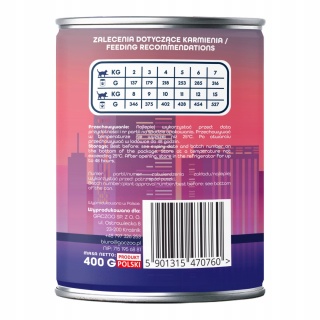 Gaczoo Miejska Miska bezzbożowa karma mokra dla kota Kaczka Pieczona 400g