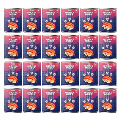 Gaczoo Miejska Miska bezzbożowa karma mokra dla kota Sushi z Rybą 24 x 400g