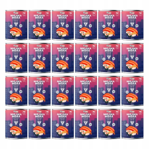 Gaczoo Miejska Miska bezzbożowa karma mokra dla kota Sushi z Rybą 24 x 400g