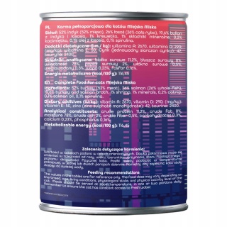 Gaczoo Miejska Miska bezzbożowa karma mokra dla kota Sushi z Rybą 400g