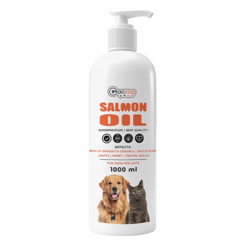 Gaczoo Olej z łososia dla psa i kota Omega Atlantic Salmon Oil 2 x 1000ml