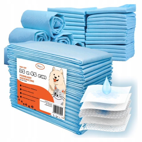 Podkłady higieniczne dla psa i kota maty chłonne 35 x 45 cm 400 szt Gaczoo