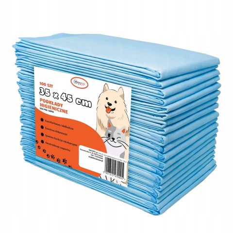 Podkłady higieniczne dla psa i kota maty chłonne 35 x 45 cm 400 szt Gaczoo