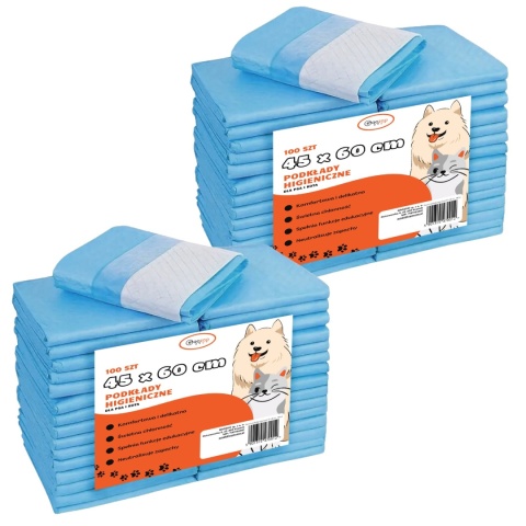 Podkłady higieniczne dla psa i kota maty chłonne 45 x 60 cm 200 szt Gaczoo