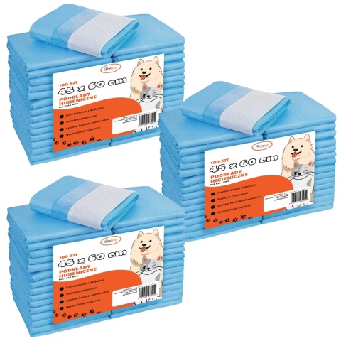 Podkłady higieniczne dla psa i kota maty chłonne 45 x 60 cm 300 szt Gaczoo