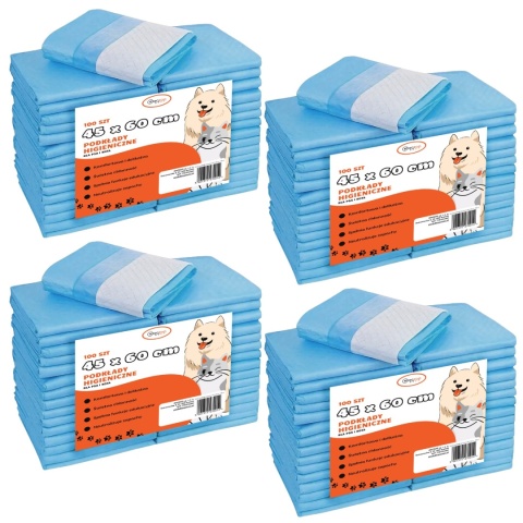 Podkłady higieniczne dla psa i kota maty chłonne 45 x 60 cm 400 szt Gaczoo