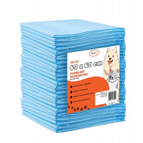Podkłady higieniczne dla psa i kota maty chłonne 60 x 60 cm 300 szt Gaczoo