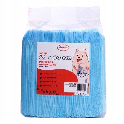 Podkłady higieniczne dla psa i kota maty chłonne 60 x 60 cm 300 szt Gaczoo