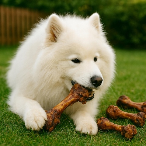 Przysmak dla psa Kość szynkowa wieprzowa 1 szt GACZOO naturalny gryzak