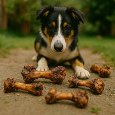 Przysmak dla psa Kość szynkowa wieprzowa 1 szt GACZOO naturalny gryzak
