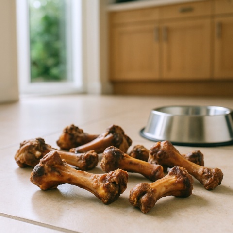 Przysmak dla psa Kość szynkowa wieprzowa 10 szt GACZOO naturalny gryzak