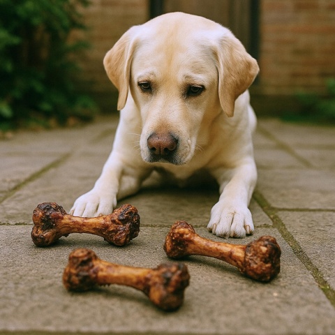 Przysmak dla psa Kość szynkowa wieprzowa 5 szt GACZOO naturalny gryzak