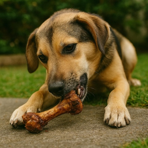 Przysmak dla psa Kość szynkowa wieprzowa 5 szt GACZOO naturalny gryzak