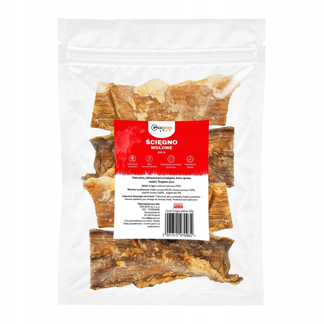 Gaczoo Ścięgno Wołowe Karkowe 200 g