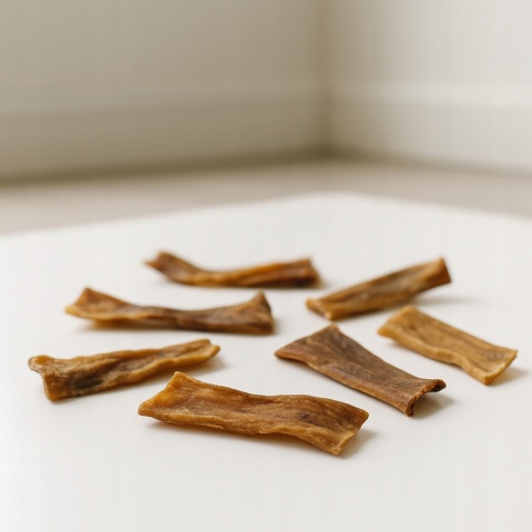 Przysmak dla psa Skóra z jelenia bez włosa 100g GACZOO naturalny gryzak