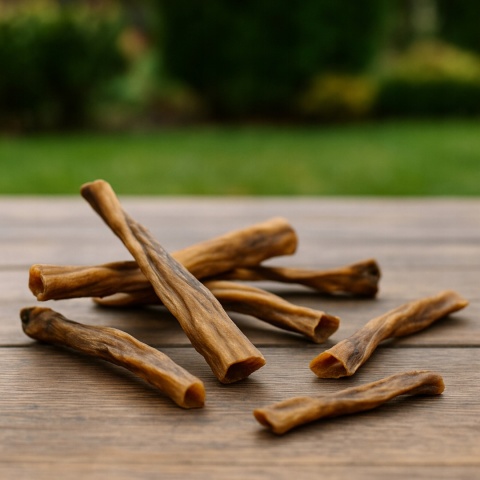 Przysmak dla psa Skóra z jelenia bez włosa 500g GACZOO naturalny gryzak