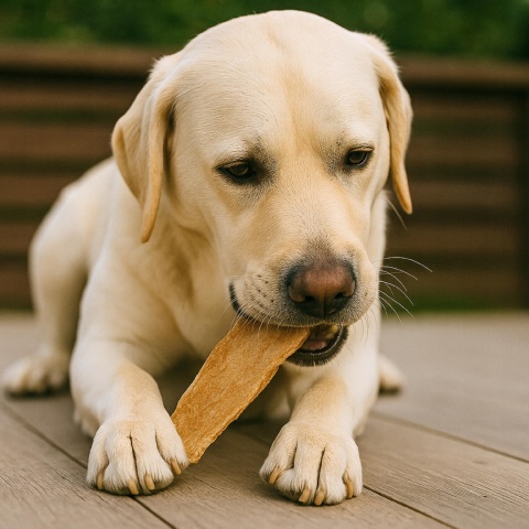 Przysmak dla psa Skóra z konia bez włosa 100g GACZOO naturalny gryzak