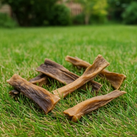 Przysmak dla psa Skóra z sarny bez włosa 100g GACZOO naturalny gryzak