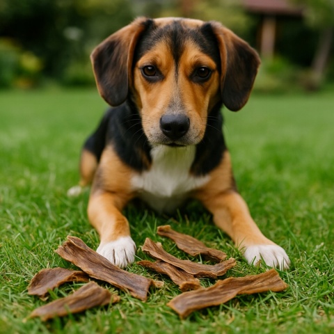 Przysmak dla psa Skóra z sarny bez włosa 200g GACZOO naturalny gryzak