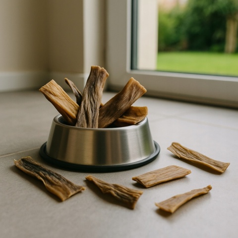 Przysmak dla psa Skóra z sarny bez włosa 200g GACZOO naturalny gryzak