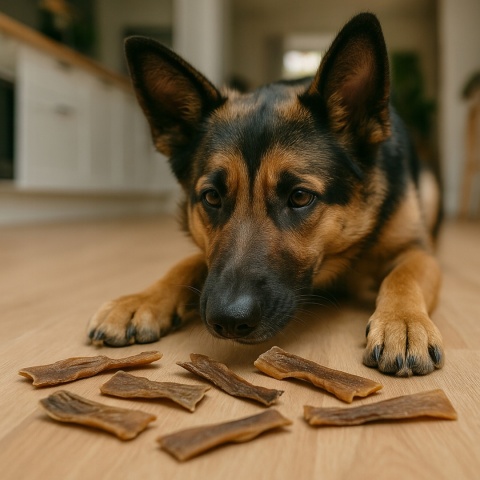 Przysmak dla psa Skóra z sarny bez włosa 500g GACZOO naturalny gryzak
