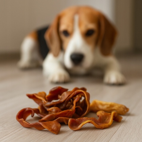 Przysmak dla psa Strips ze skóry wieprzowej 1 kg GACZOO naturalny