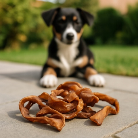 Przysmak dla psa Strips ze skóry wieprzowej 200g GACZOO naturalny