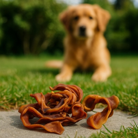 Przysmak dla psa Strips ze skóry wieprzowej 500g GACZOO naturalny