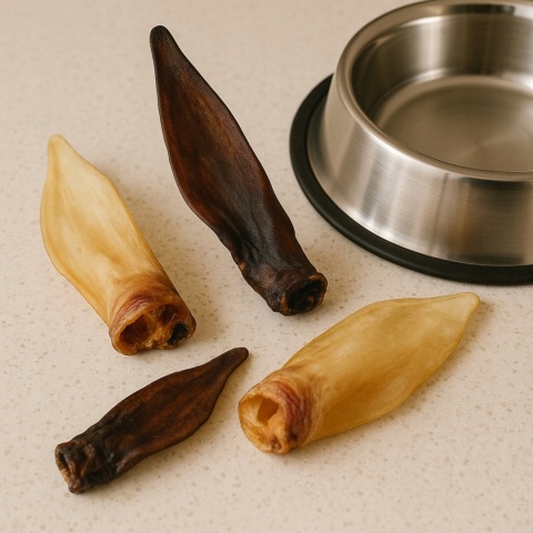 Przysmak dla psa Ucho Jelenia bez włosa 2 szt GACZOO naturalny gryzak