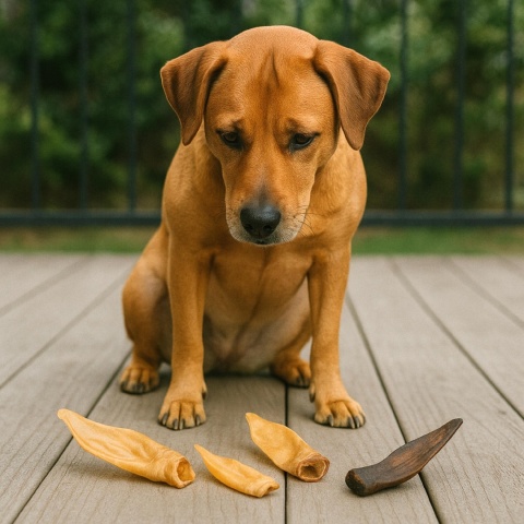 Przysmak dla psa Ucho Jelenia bez włosa 5 szt GACZOO naturalny gryzak