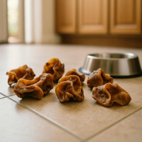 Przysmak dla psa Ucho Wewnętrzne Środkowe Wieprzowe 200g GACZOO naturalny