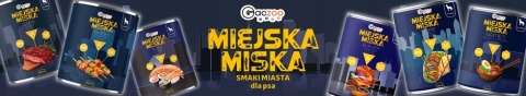 Gaczoo Miejska Miska bezzbożowa karma mokra dla psa Burger Wołowy 800g