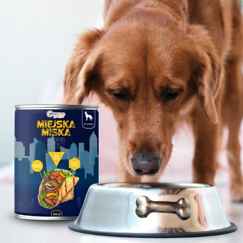Gaczoo Miejska Miska bezzbożowa karma mokra dla psa Kebab Jagnięcy 400g