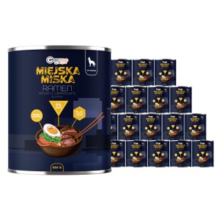 Gaczoo Miejska Miska bezzbożowa karma mokra dla psa Ramen 18 x 800g